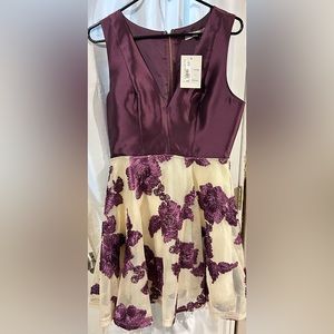 Purple Flower Maniju Dress Size Large